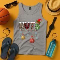 Nuts Christmas Holiday Festive Elf Tank Top thumb 4