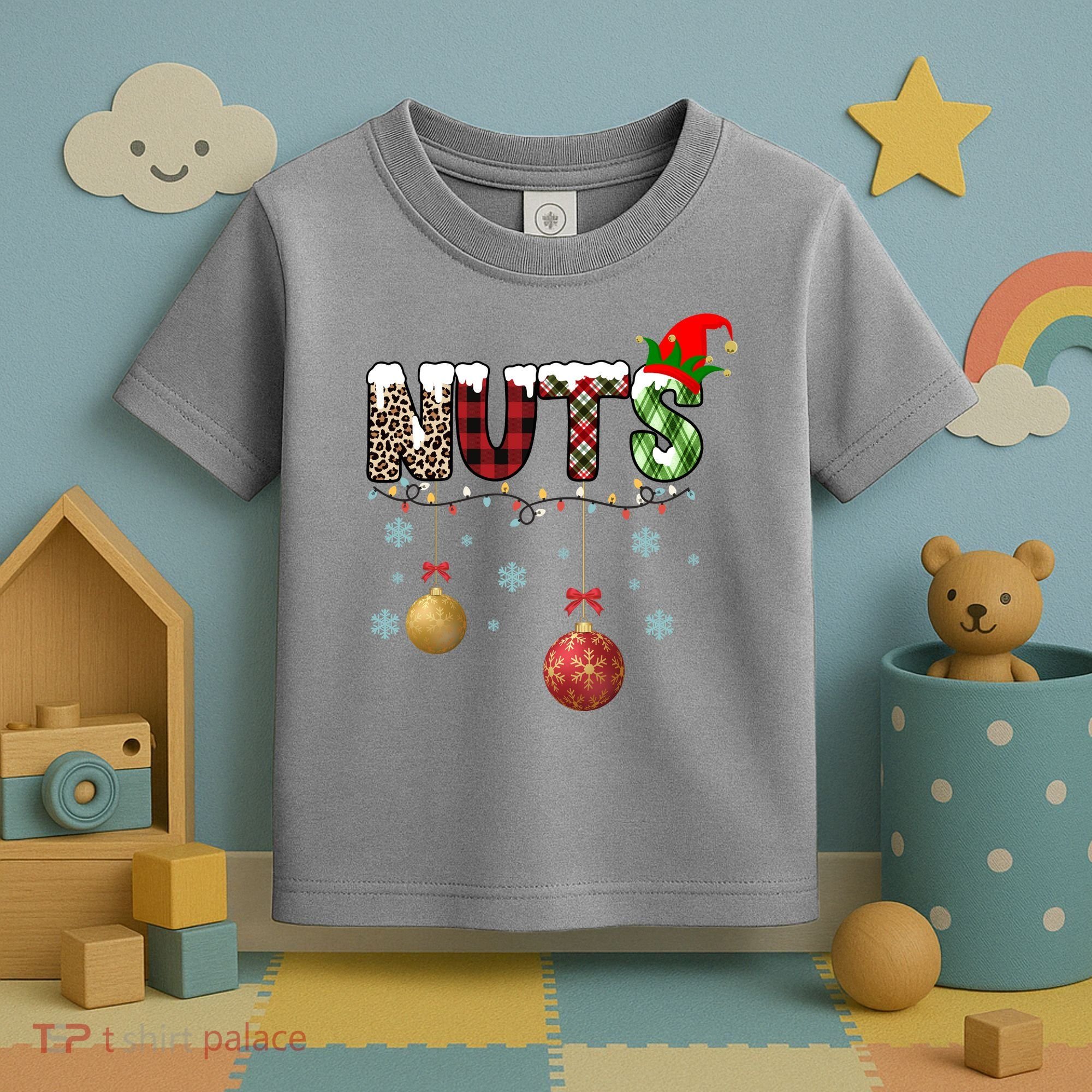 Nuts Christmas Holiday Festive Elf Toddler T-Shirt