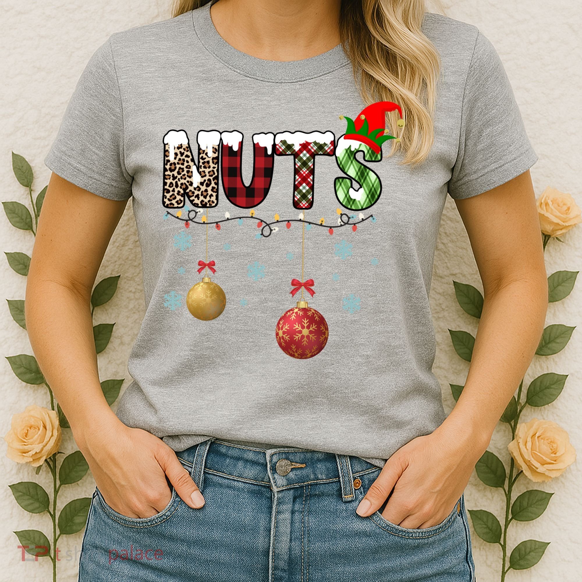 Nuts Christmas Holiday Festive Elf Women's T-Shirt