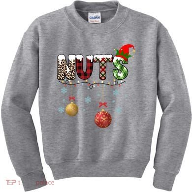 Nuts Christmas Holiday Festive Elf Kids Sweatshirt
