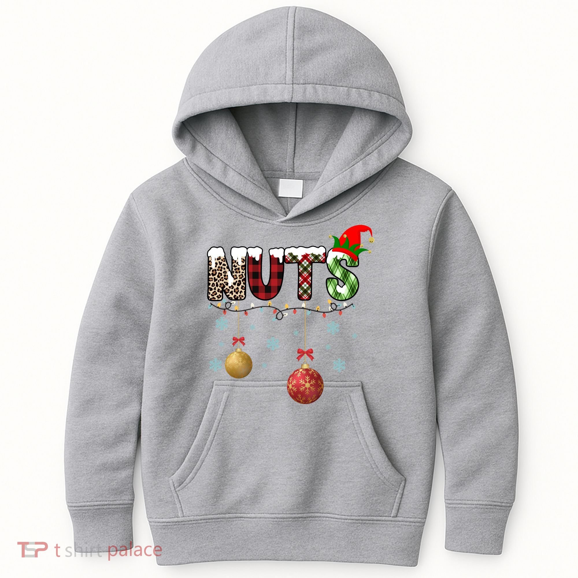 Nuts Christmas Holiday Festive Elf Kids Hoodie