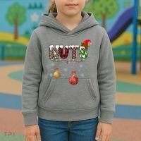 Nuts Christmas Holiday Festive Elf Kids Hoodie thumb 3