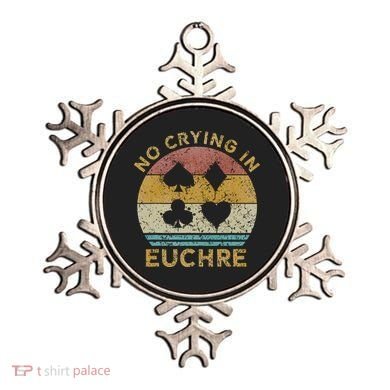 No Crying In Euchre Vintage Euchre Card Game Ornament