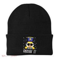 Nutcracker Crushin_ It Funny Christmas Nutcracker Xmas Beanie thumb 0