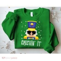 Nutcracker Crushin_ It Funny Christmas Nutcracker Xmas Sweatshirt thumb 2