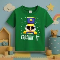 Nutcracker Crushin_ It Funny Christmas Nutcracker Xmas Toddler T-Shirt thumb 3