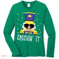 Nutcracker Crushin_ It Funny Christmas Nutcracker Xmas Women's Long Sleeve Shirt thumb 0
