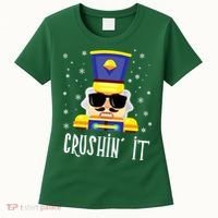 Nutcracker Crushin_ It Funny Christmas Nutcracker Xmas Women's T-Shirt thumb 0
