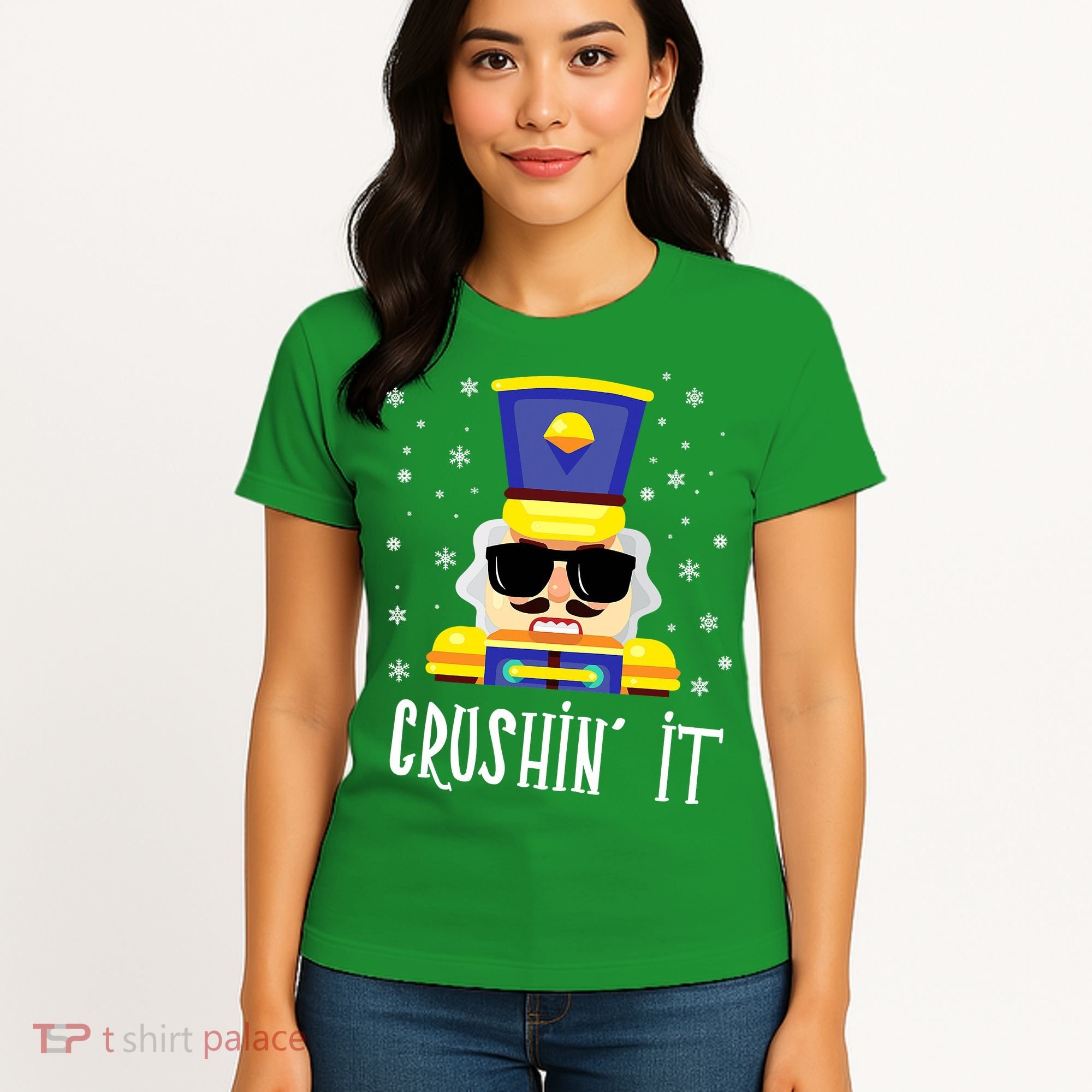 Nutcracker Crushin_ It Funny Christmas Nutcracker Xmas Women's T-Shirt