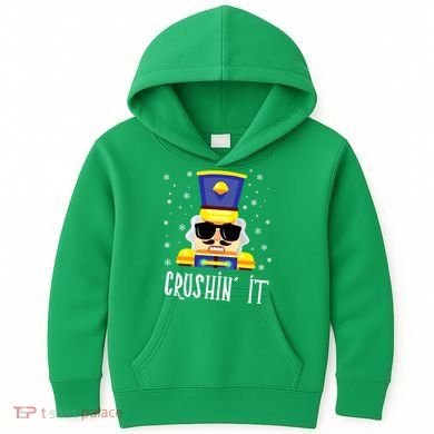 Nutcracker Crushin_ It Funny Christmas Nutcracker Xmas Kids Hoodie
