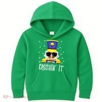 Nutcracker Crushin_ It Funny Christmas Nutcracker Xmas Kids Hoodie thumb 0