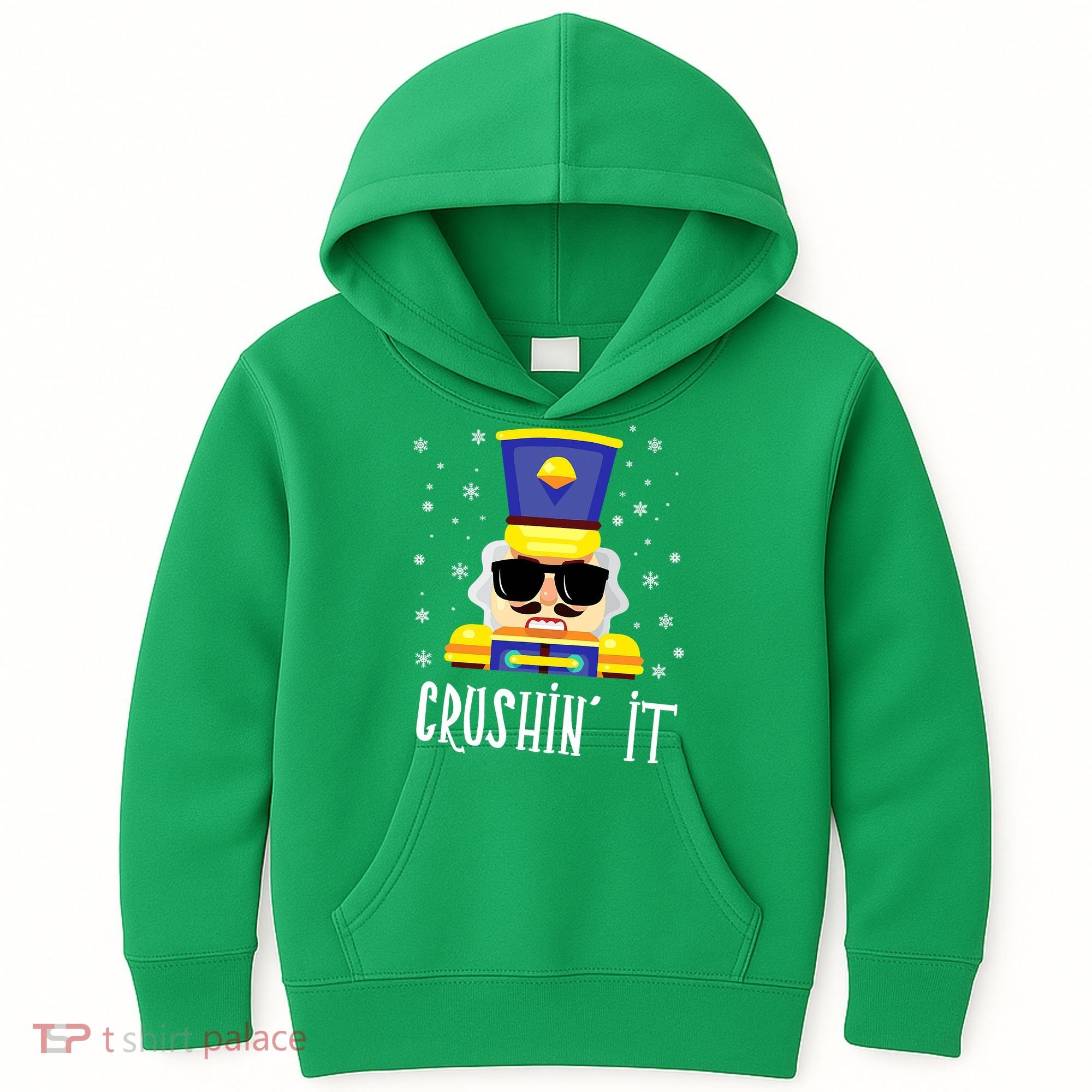 Nutcracker Crushin_ It Funny Christmas Nutcracker Xmas Kids Hoodie