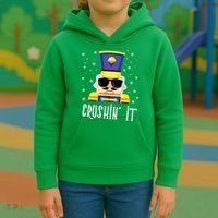 Nutcracker Crushin_ It Funny Christmas Nutcracker Xmas Kids Hoodie thumb 3