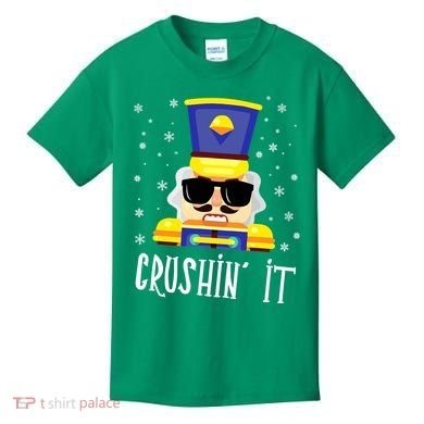 Nutcracker Crushin_ It Funny Christmas Nutcracker Xmas Kids T-Shirt