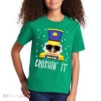 Nutcracker Crushin_ It Funny Christmas Nutcracker Xmas Kids T-Shirt thumb 2