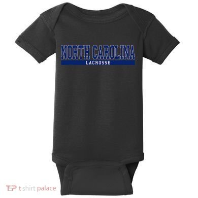 North Carolina Lacrosse Baby Bodysuit