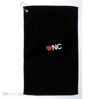 North Carolina Love Golf Towel thumb 0