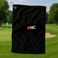 North Carolina Love Golf Towel thumb 1