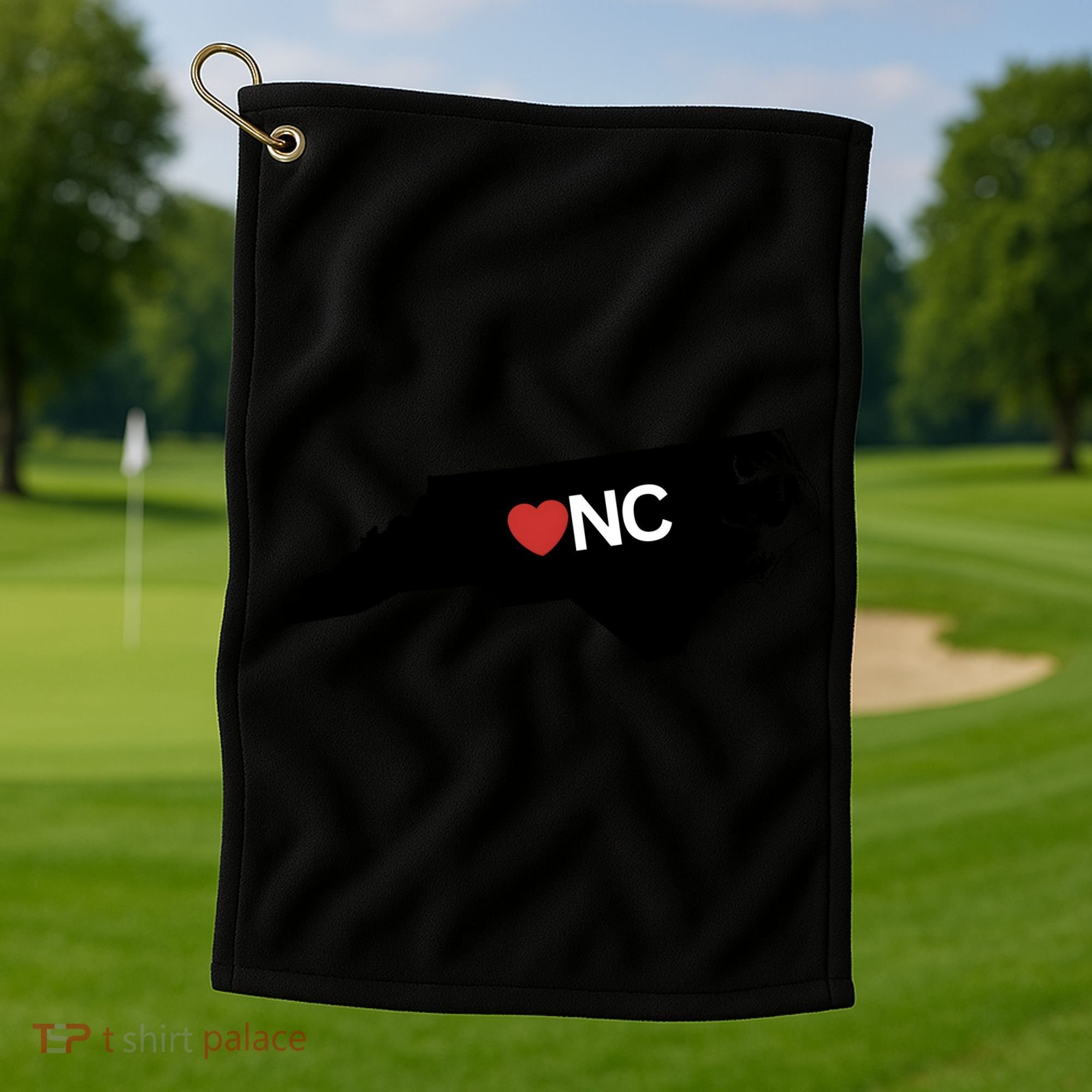 North Carolina Love Golf Towel