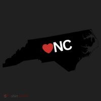 North Carolina Love Golf Towel thumb 3