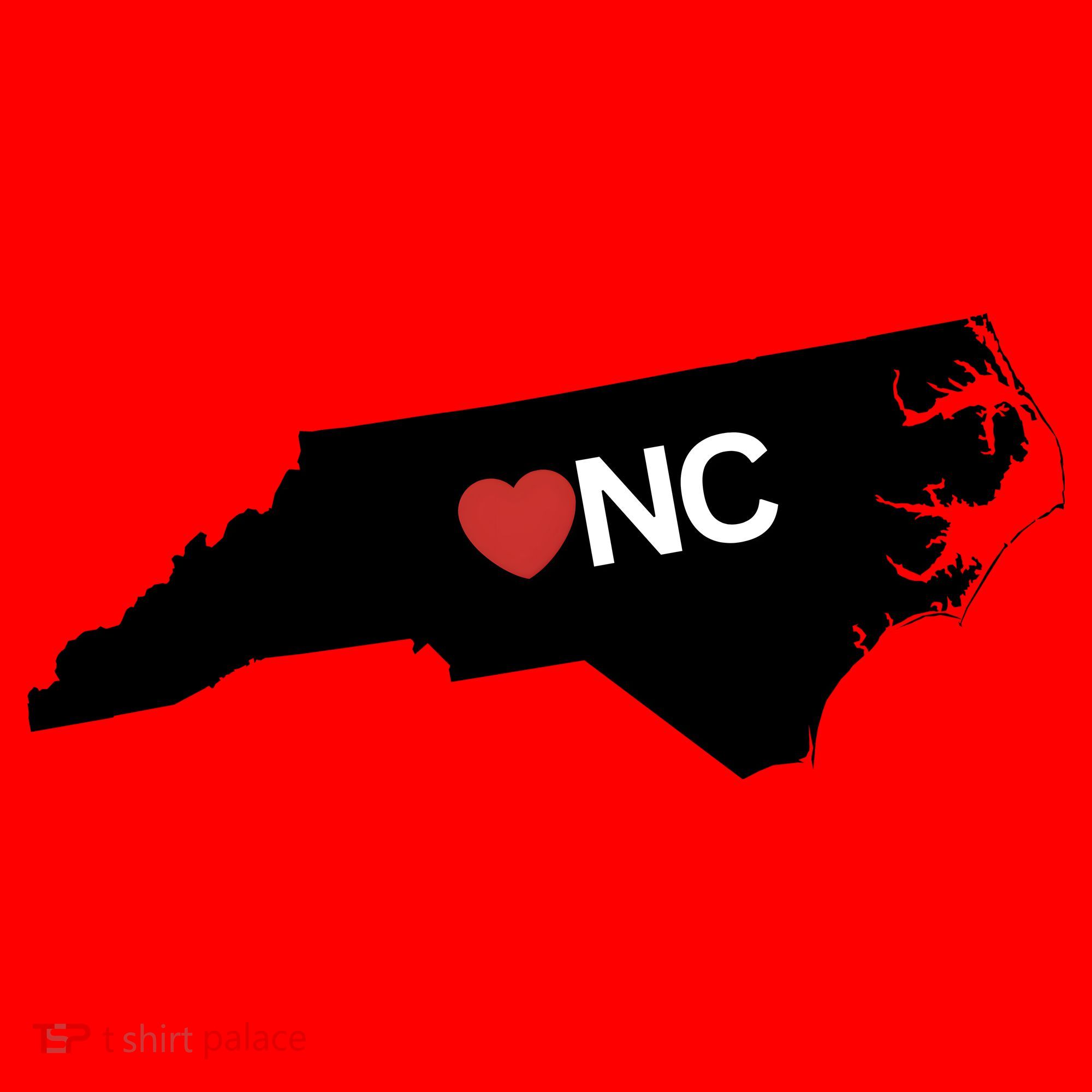 North Carolina Love Santa Hat
