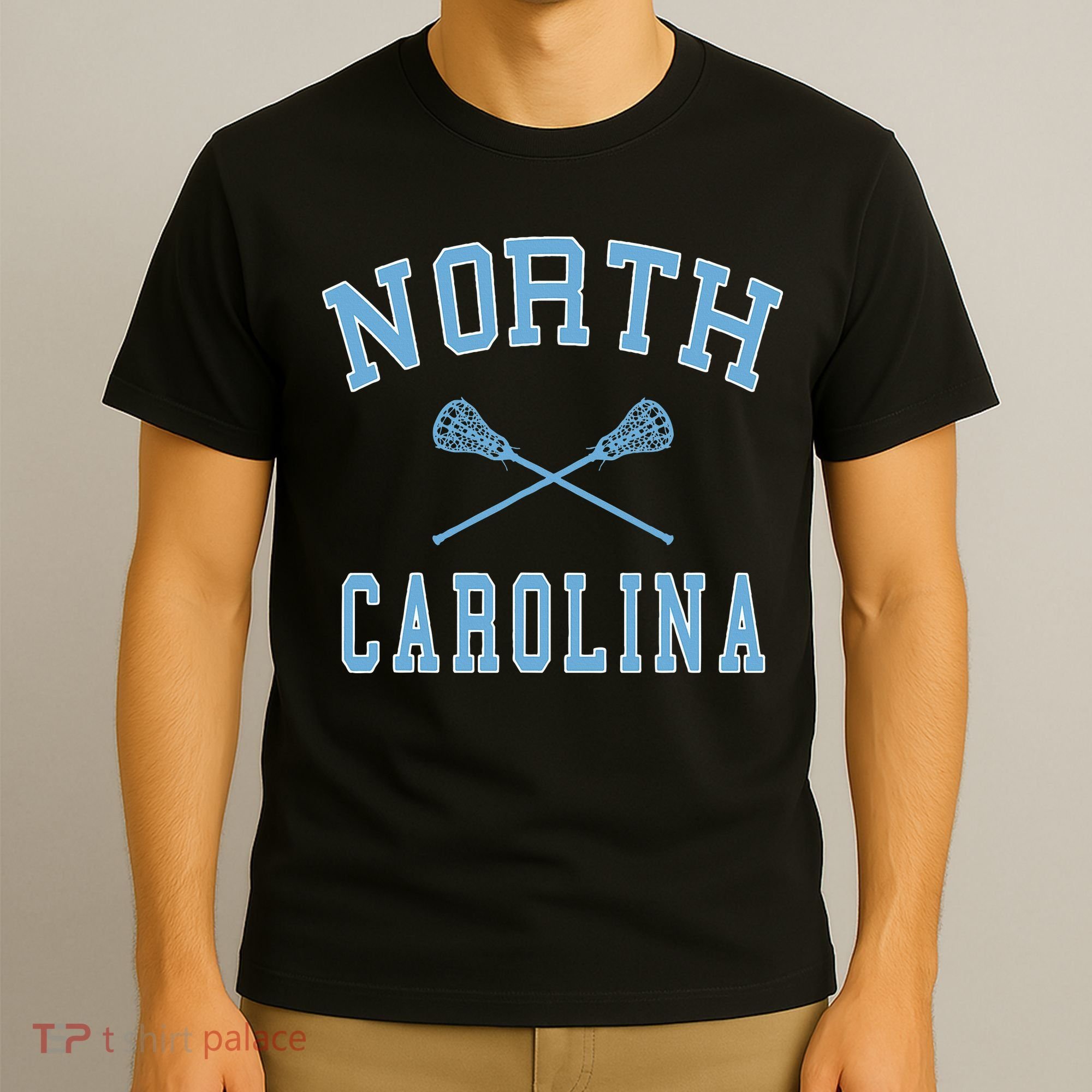 North Carolina Lacrosse Vintage Nc Lax Weathered T-Shirt