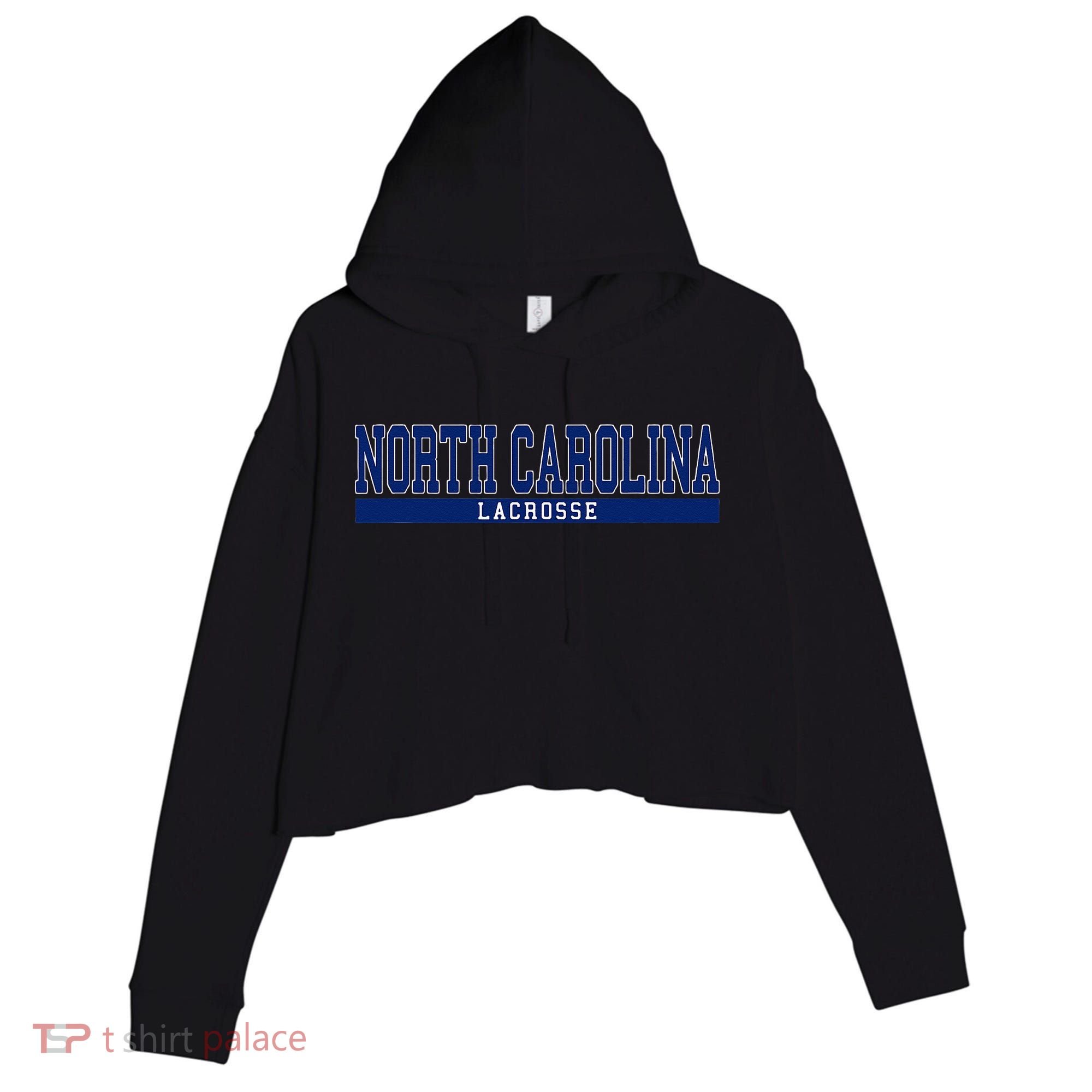 North Carolina Lacrosse Crop Fleece Hoodie