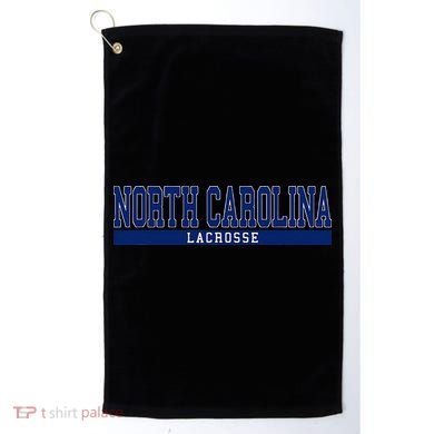 North Carolina Lacrosse Golf Towel
