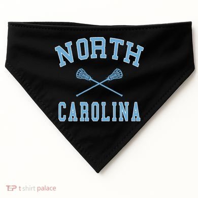 North Carolina Lacrosse USA-Made Doggie Bandana
