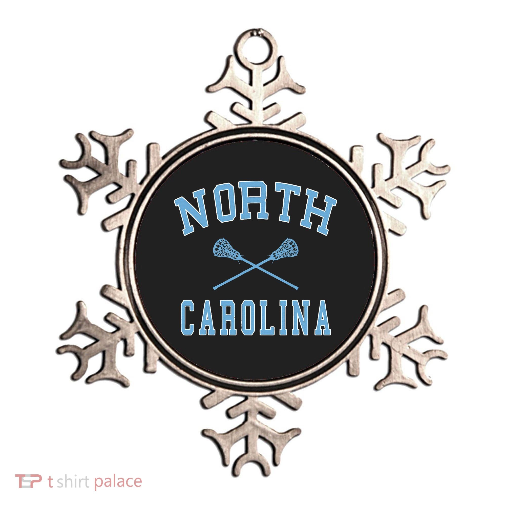 North Carolina Lacrosse Ornament