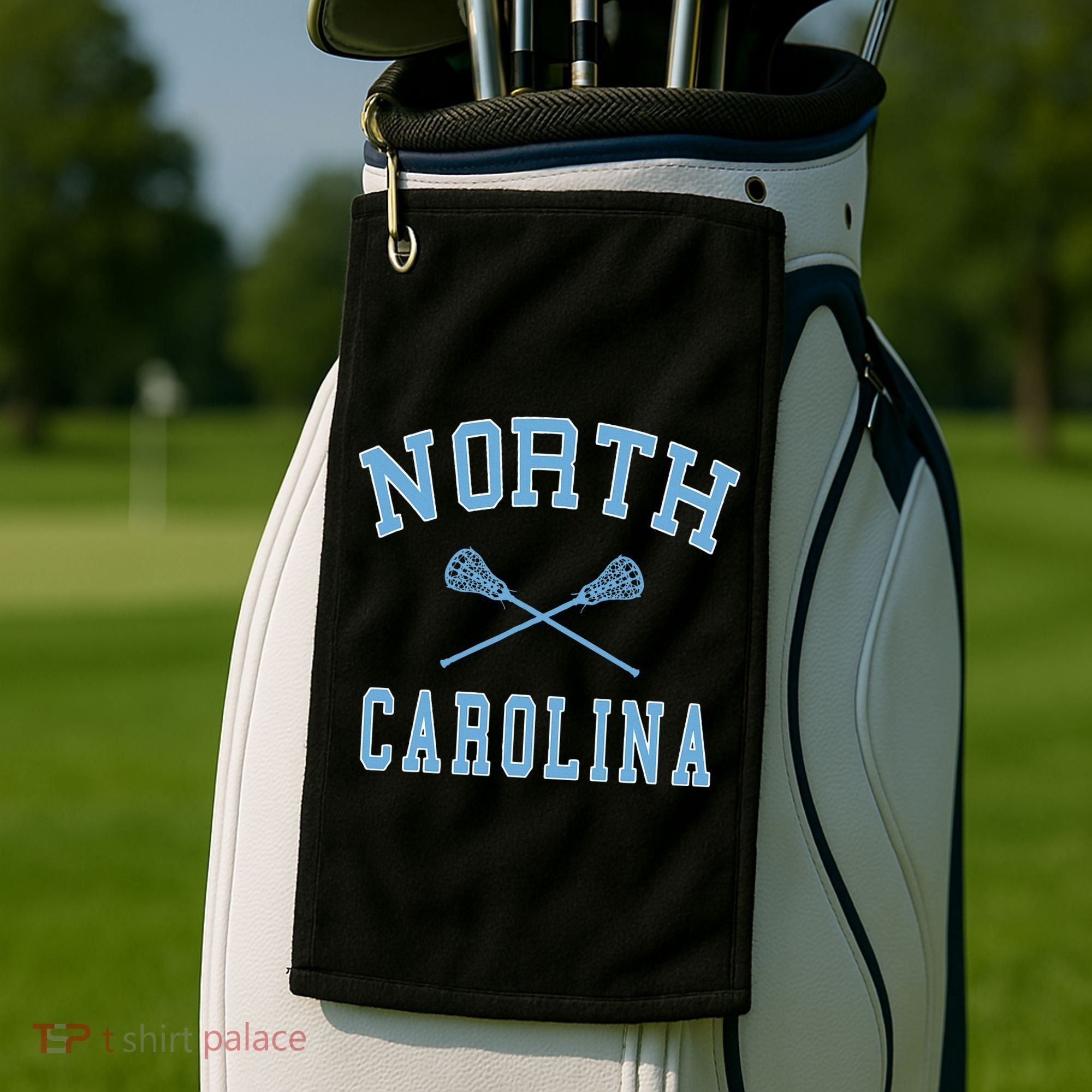 North Carolina Lacrosse Golf Towel