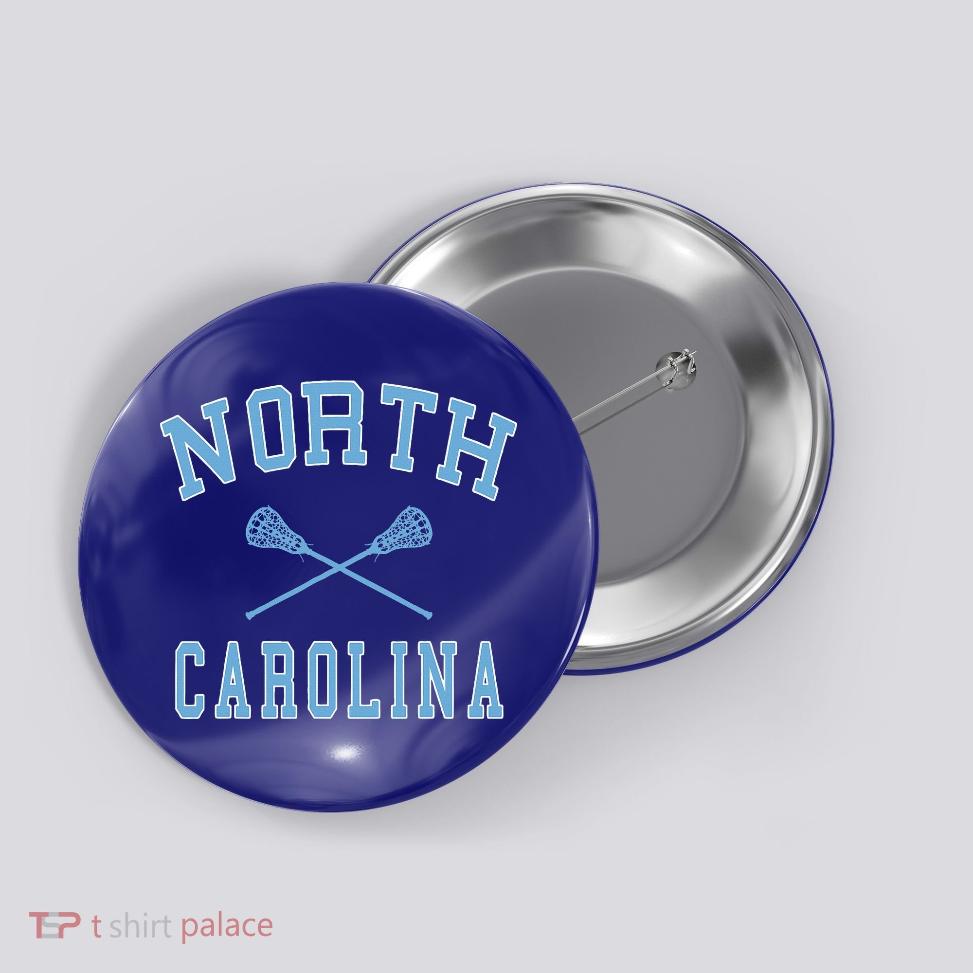 North Carolina Lacrosse Button