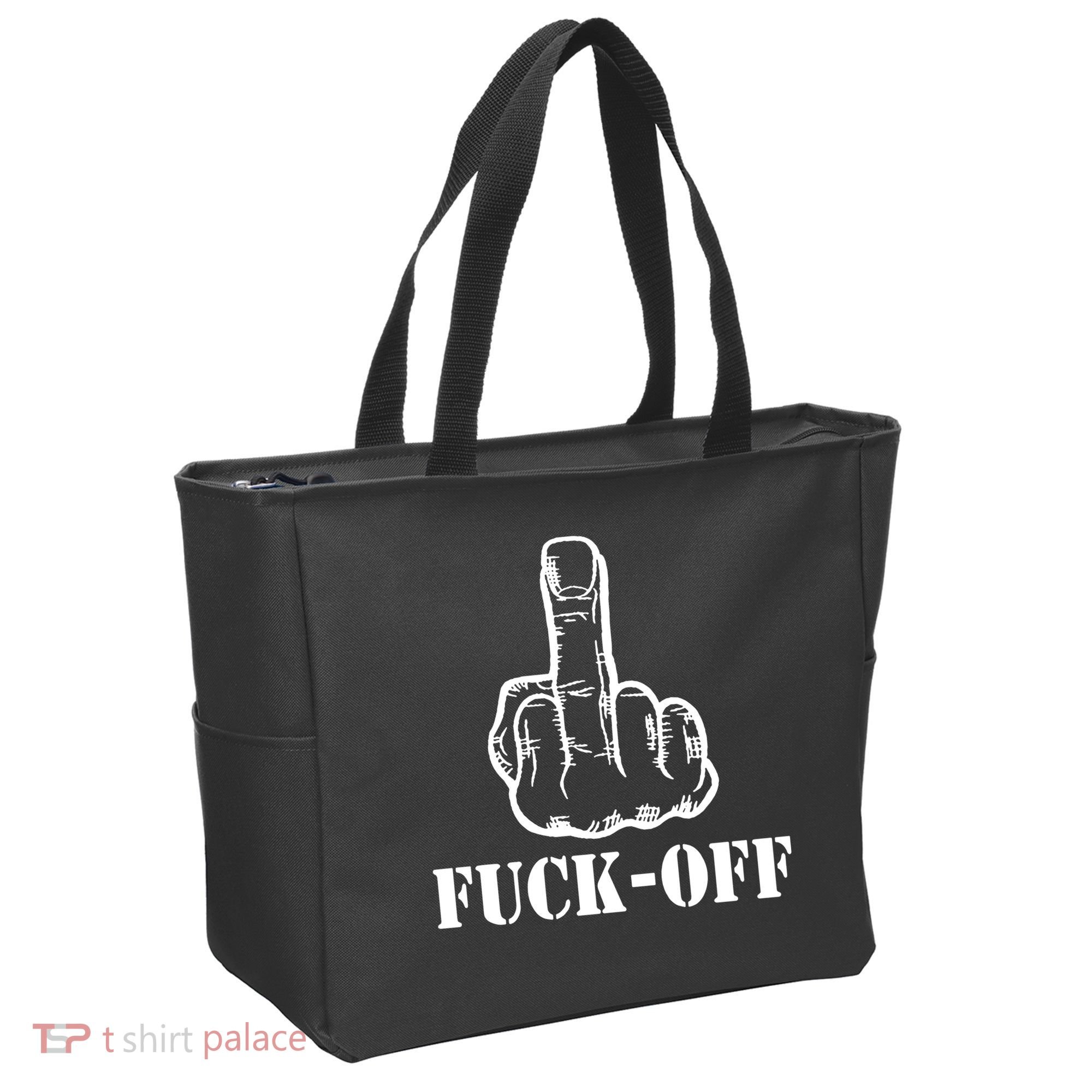 Newst Creative Middle Finger Despise Fuckoff Tote Bag