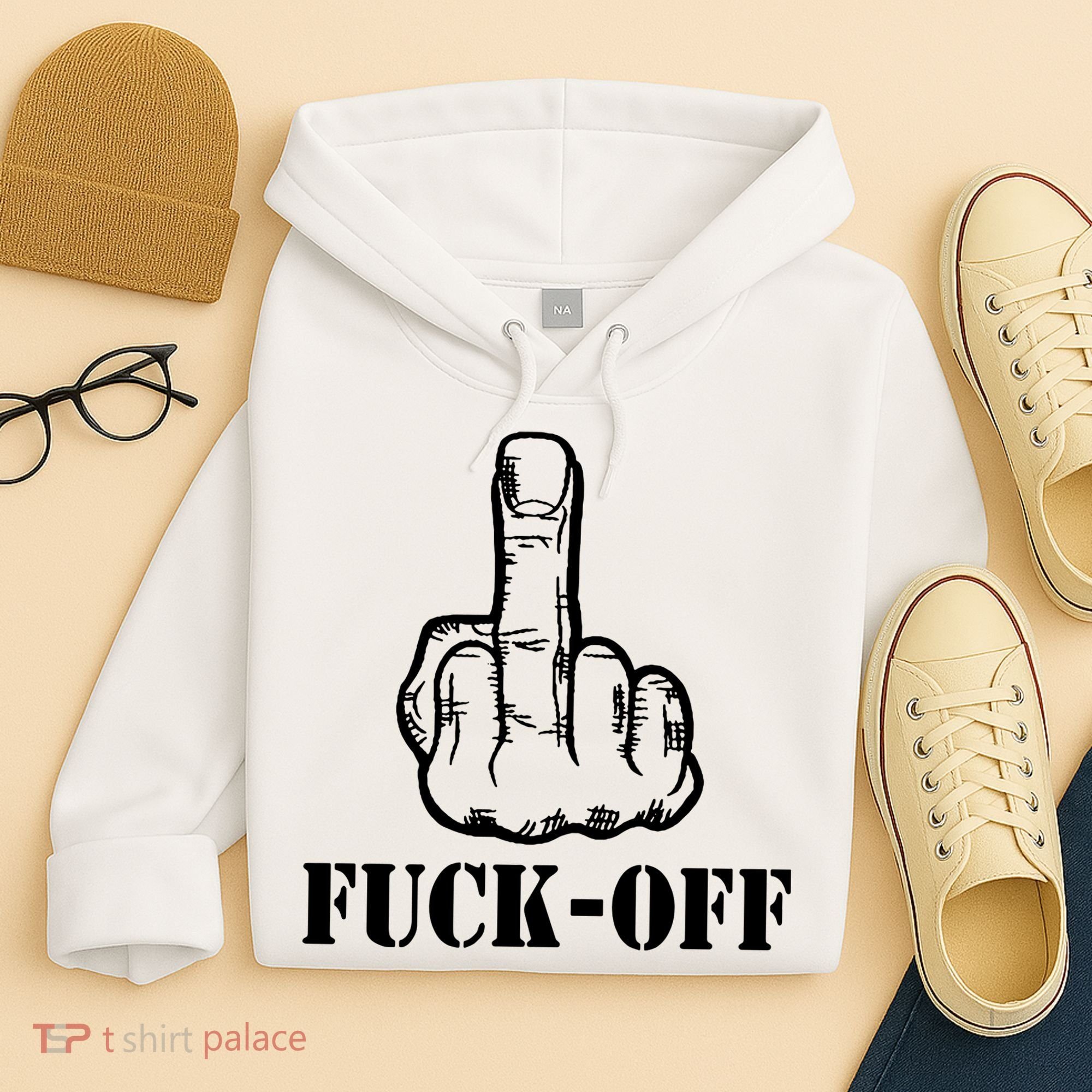 Newst Creative Middle Finger Despise Fuckoff Hoodie
