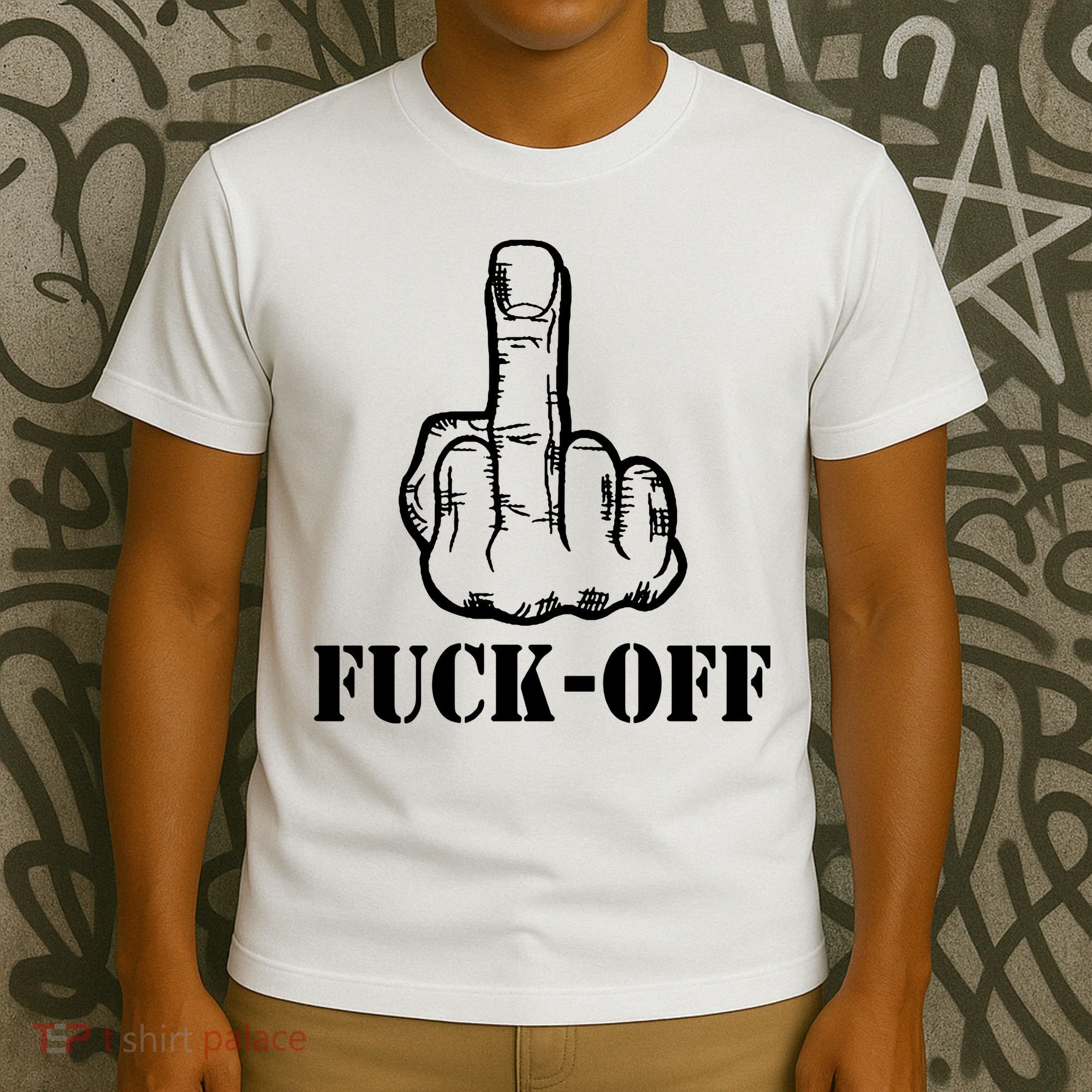 Newst Creative Middle Finger Despise Fuckoff T-Shirt