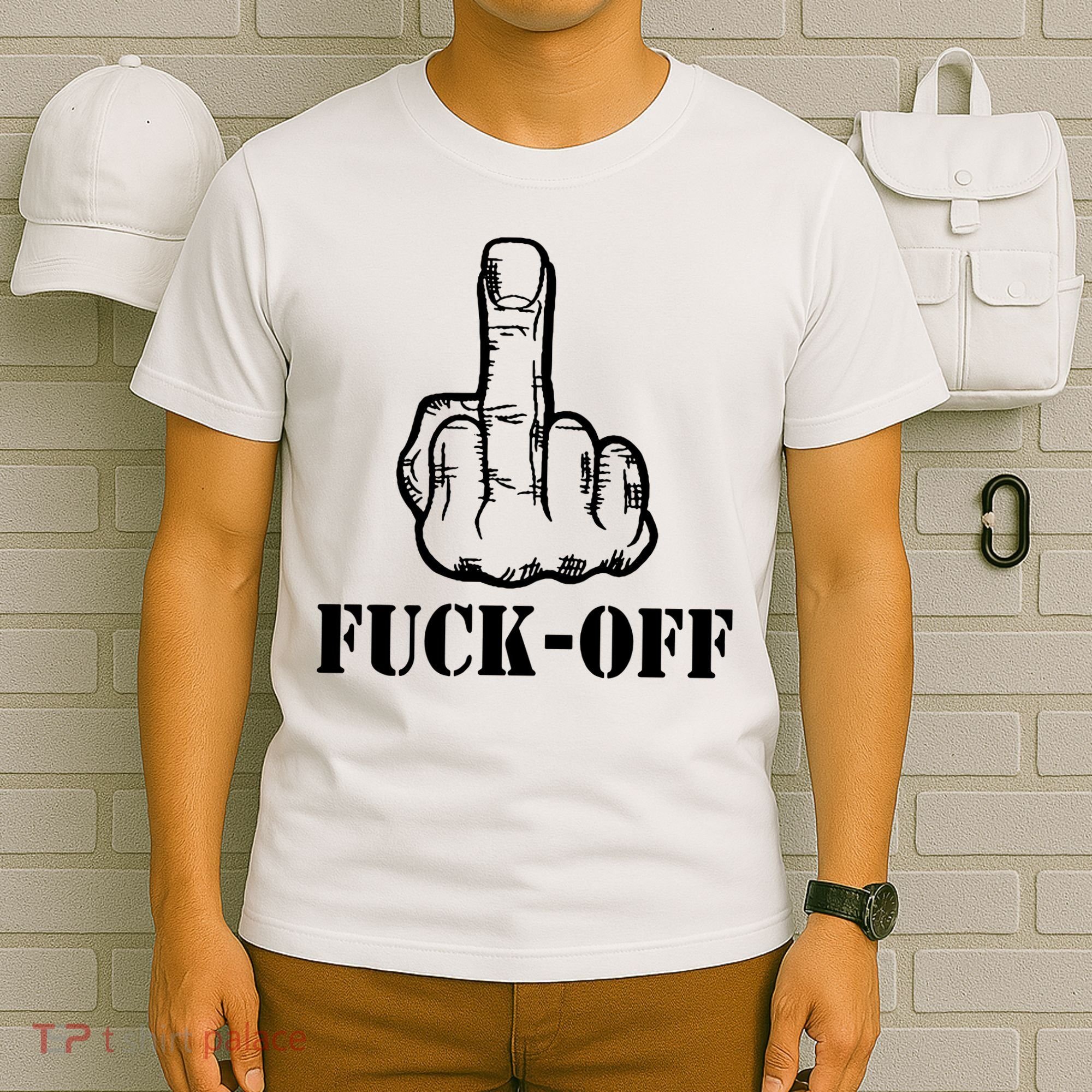 Newst Creative Middle Finger Despise Fuckoff T-Shirt