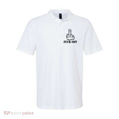 Newst Creative Middle Finger Despise Fuckoff Polo