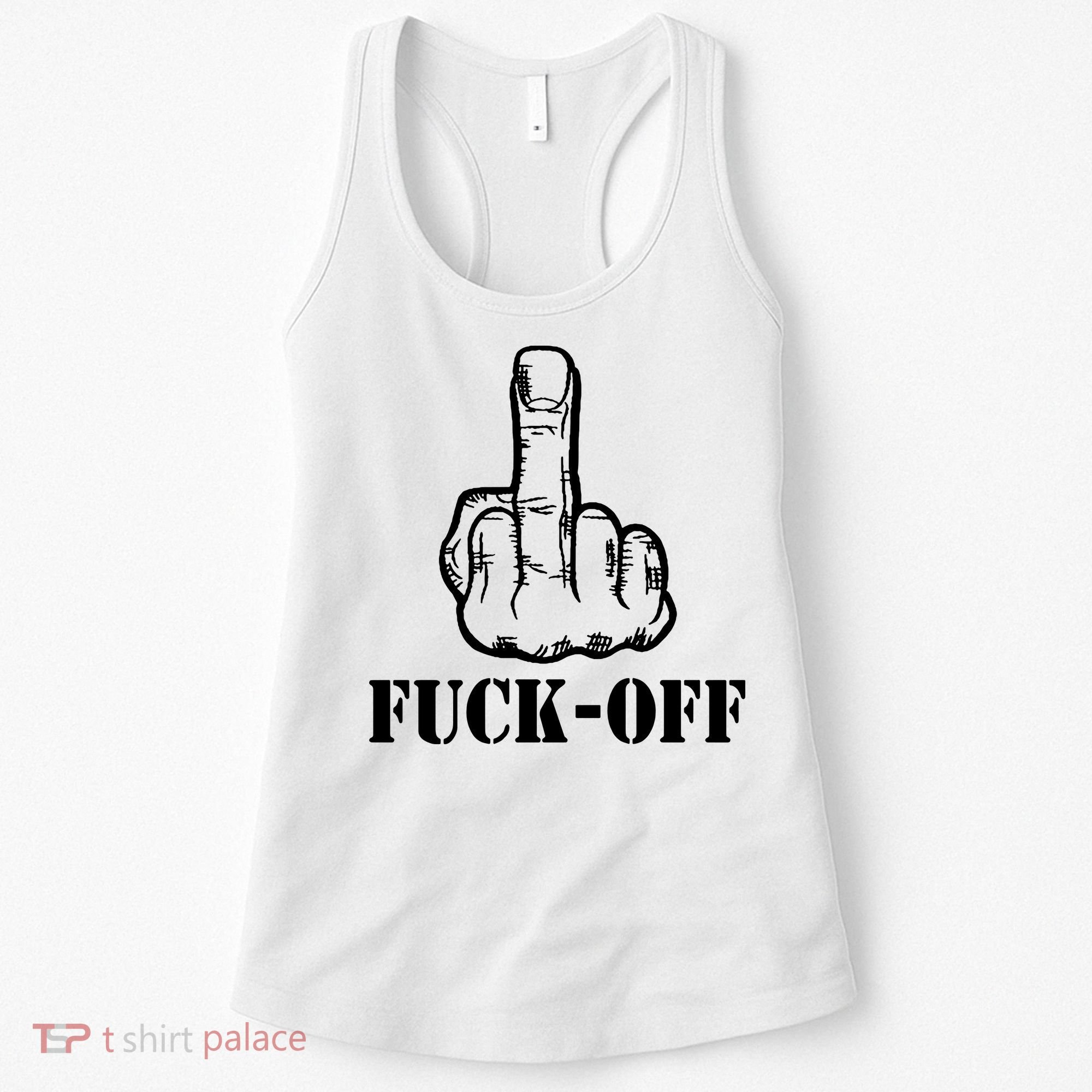 Newst Creative Middle Finger Despise Fuckoff Women's Tank Top