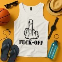 Newst Creative Middle Finger Despise Fuckoff Tank Top thumb 4