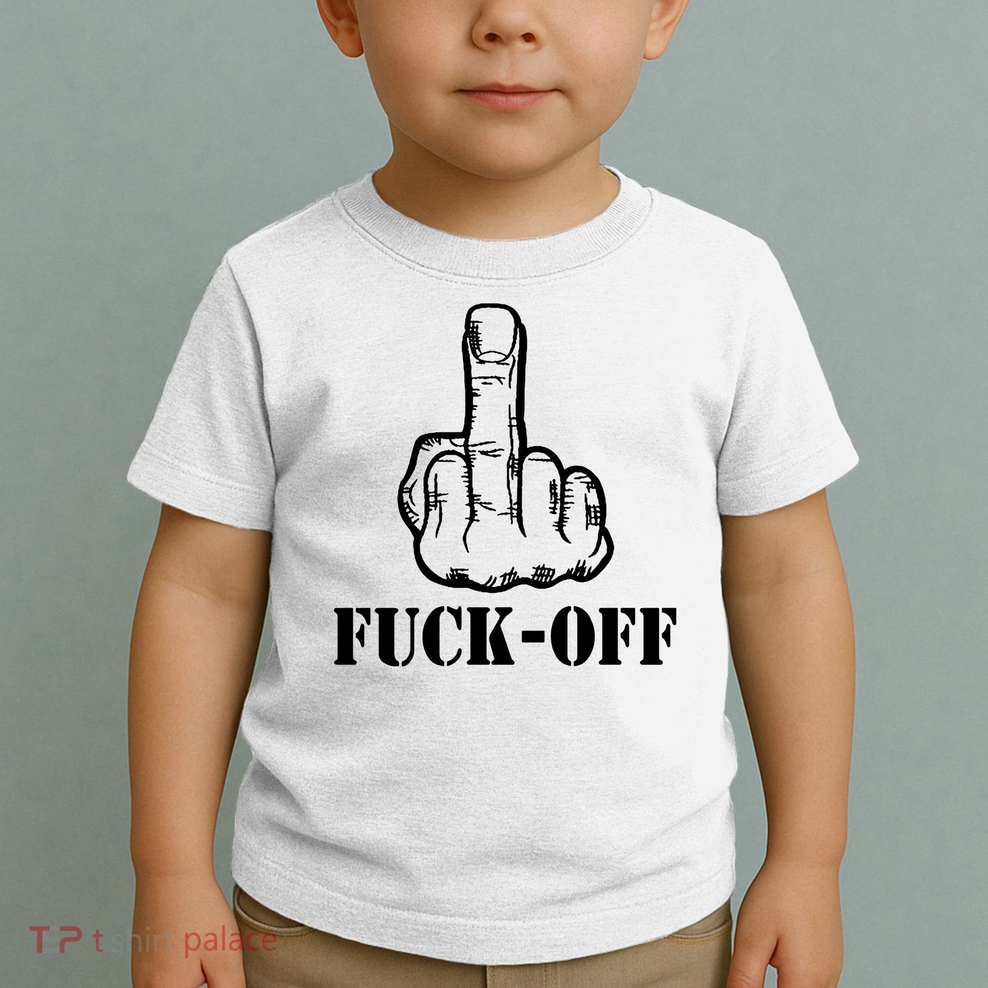 Newst Creative Middle Finger Despise Fuckoff Toddler T-Shirt