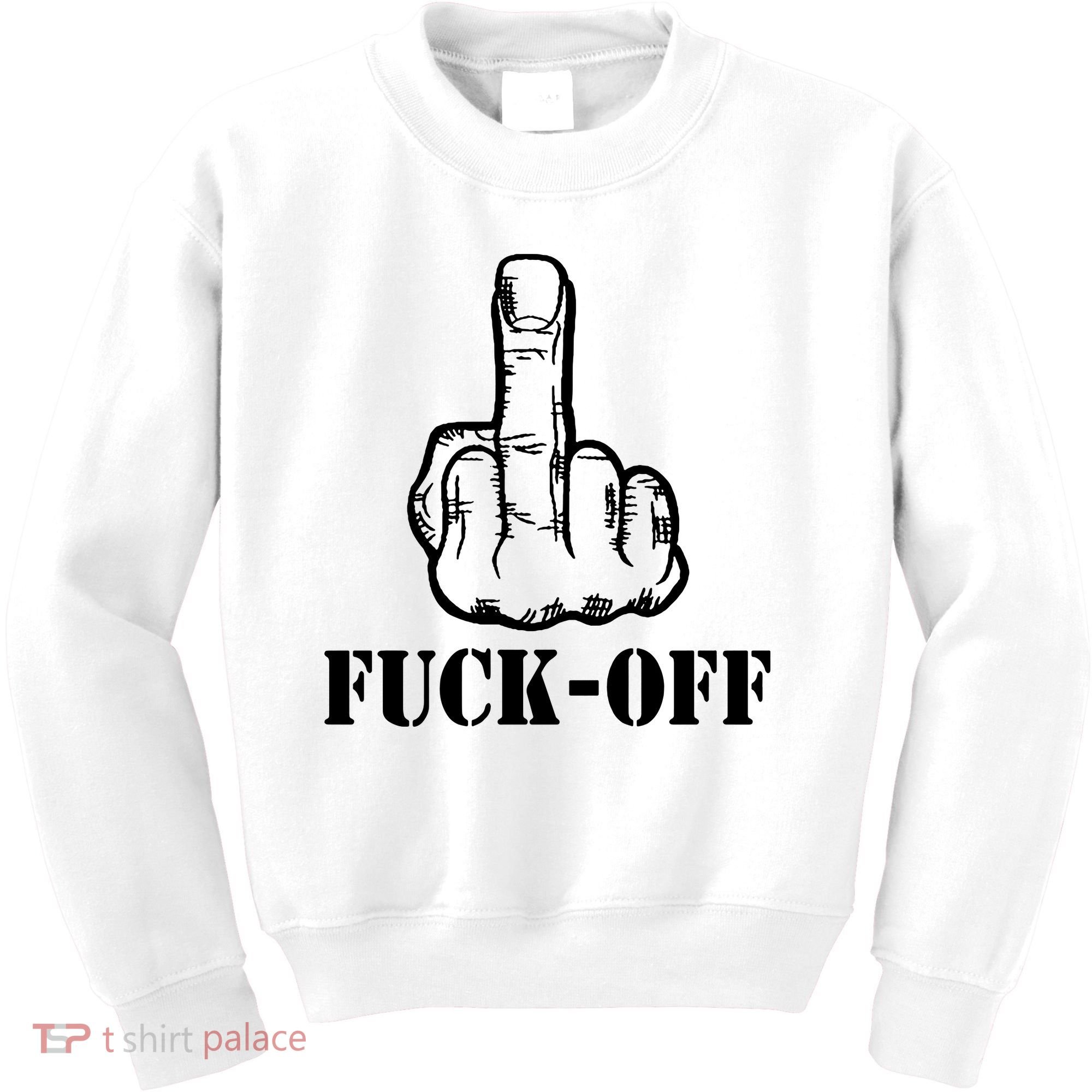 Newst Creative Middle Finger Despise Fuckoff Kids Sweatshirt