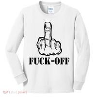 Newst Creative Middle Finger Despise Fuckoff Kids Long Sleeve Shirt thumb 0