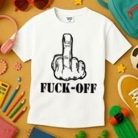 Newst Creative Middle Finger Despise Fuckoff Kids T-Shirt thumb 3