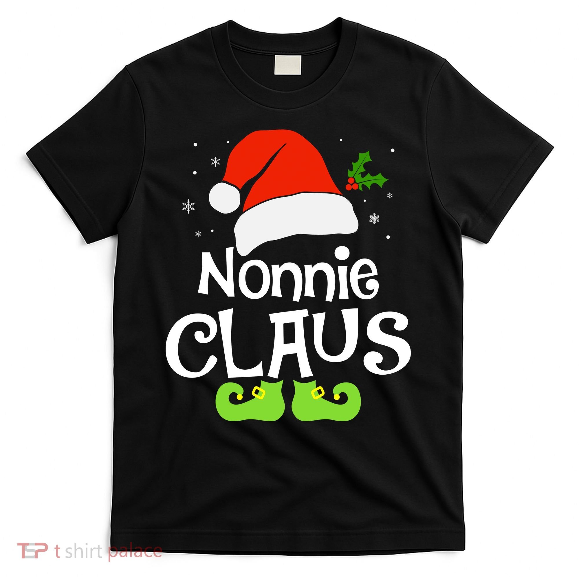 Nonnie Claus Matching Family Christmas 2022 Costume Santa T-Shirt