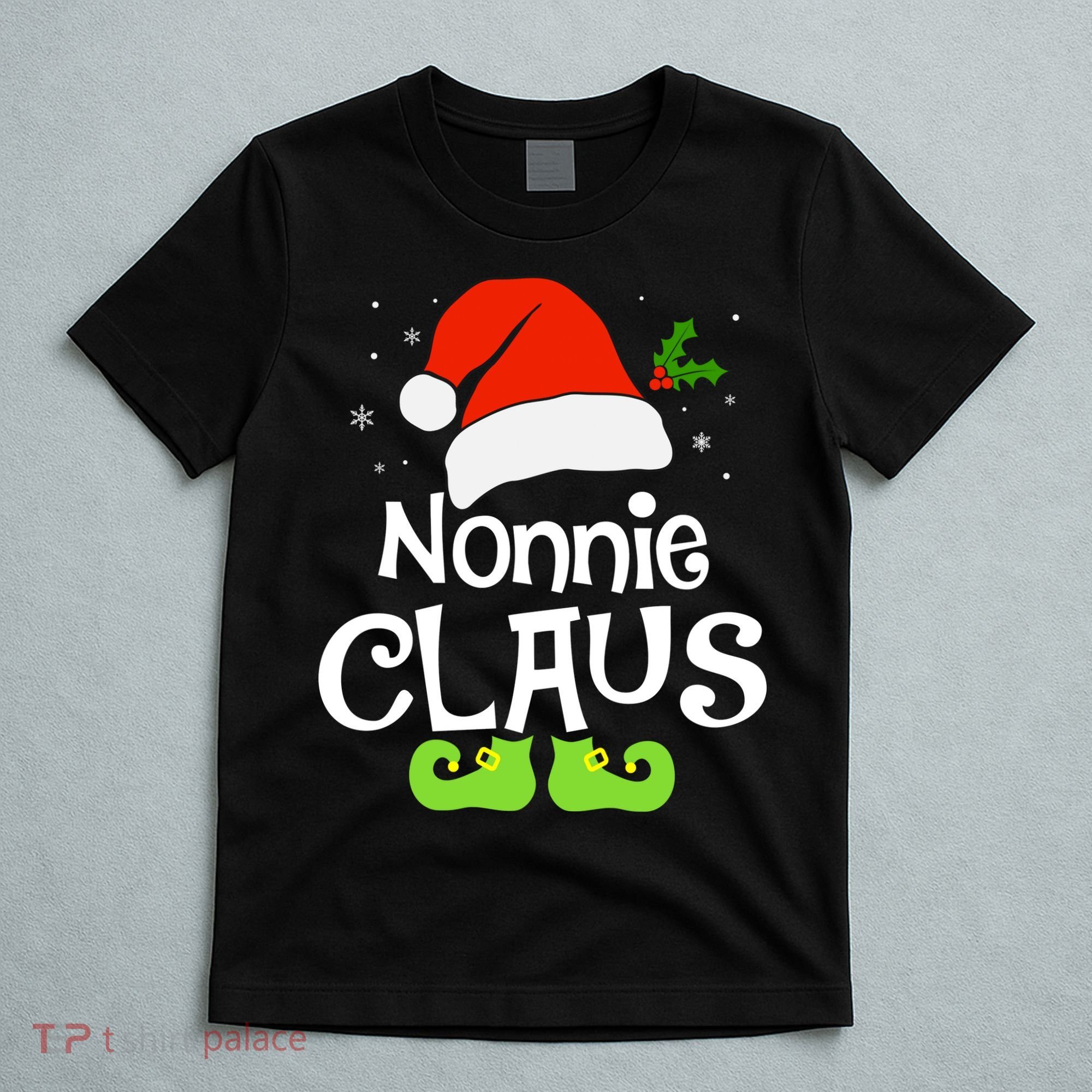 Nonnie Claus Matching Family Christmas 2022 Costume Santa T-Shirt