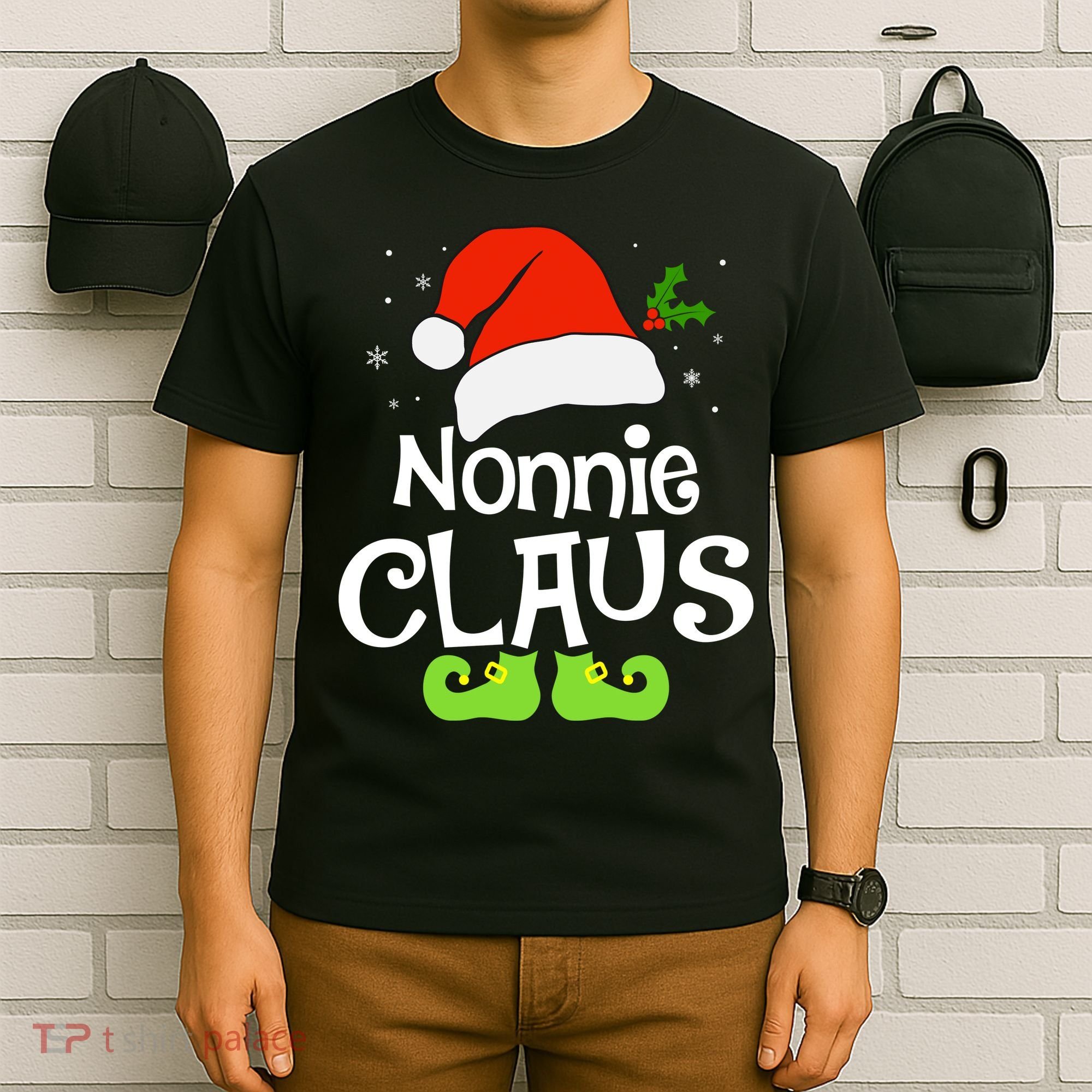 Nonnie Claus Matching Family Christmas 2022 Costume Santa T-Shirt