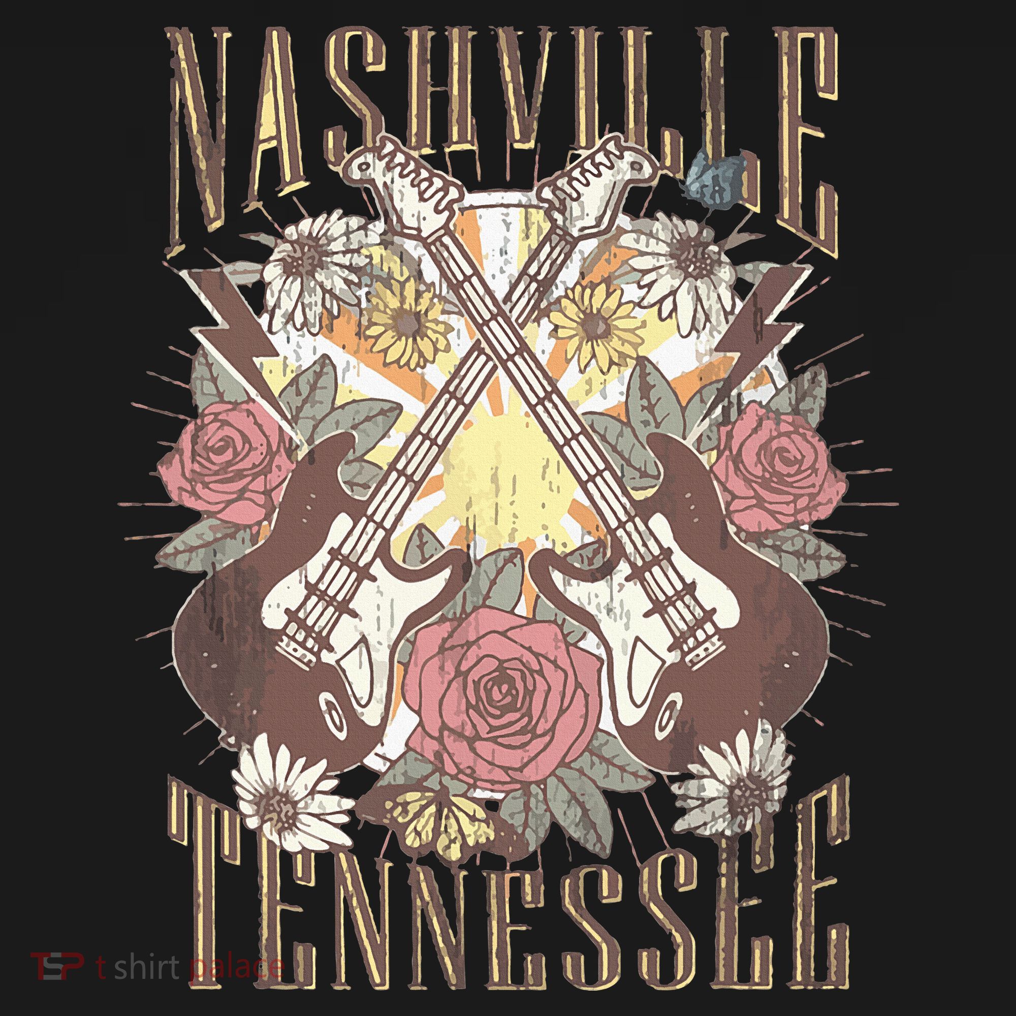 Nashville Country Music City Retro Nash Bash Bach Mousepad