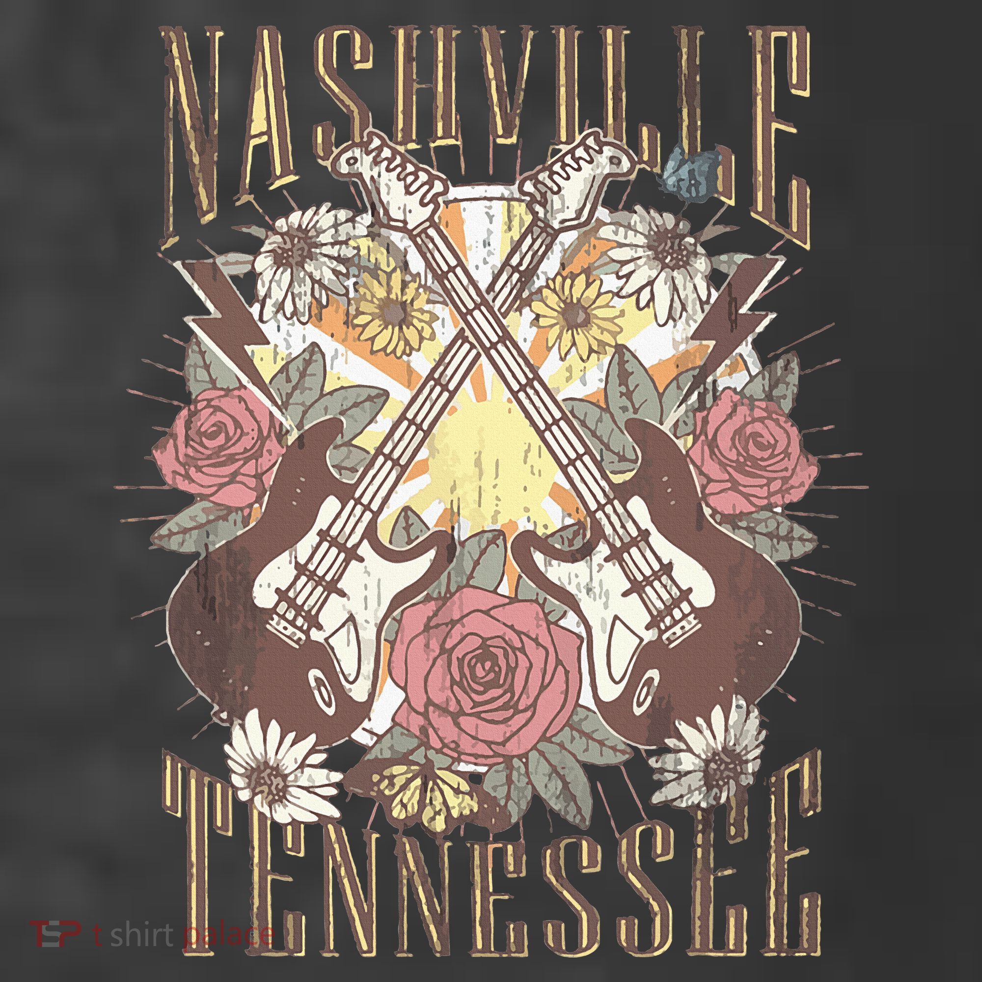 Nashville Country Music City Retro Nash Bash Bach Women's Hoodie
