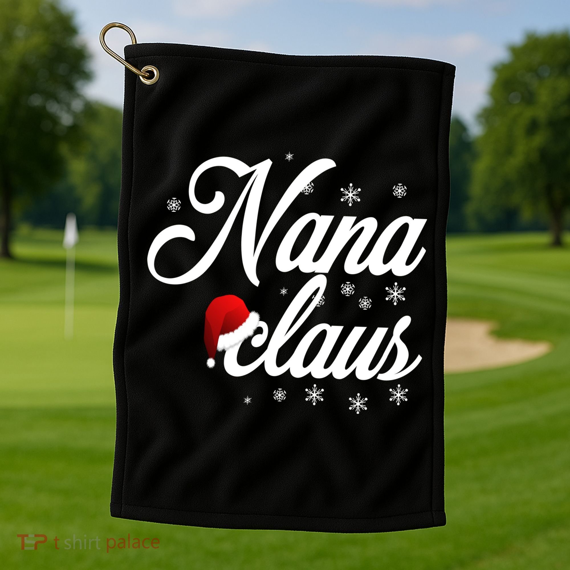 Nana Claus Golf Towel