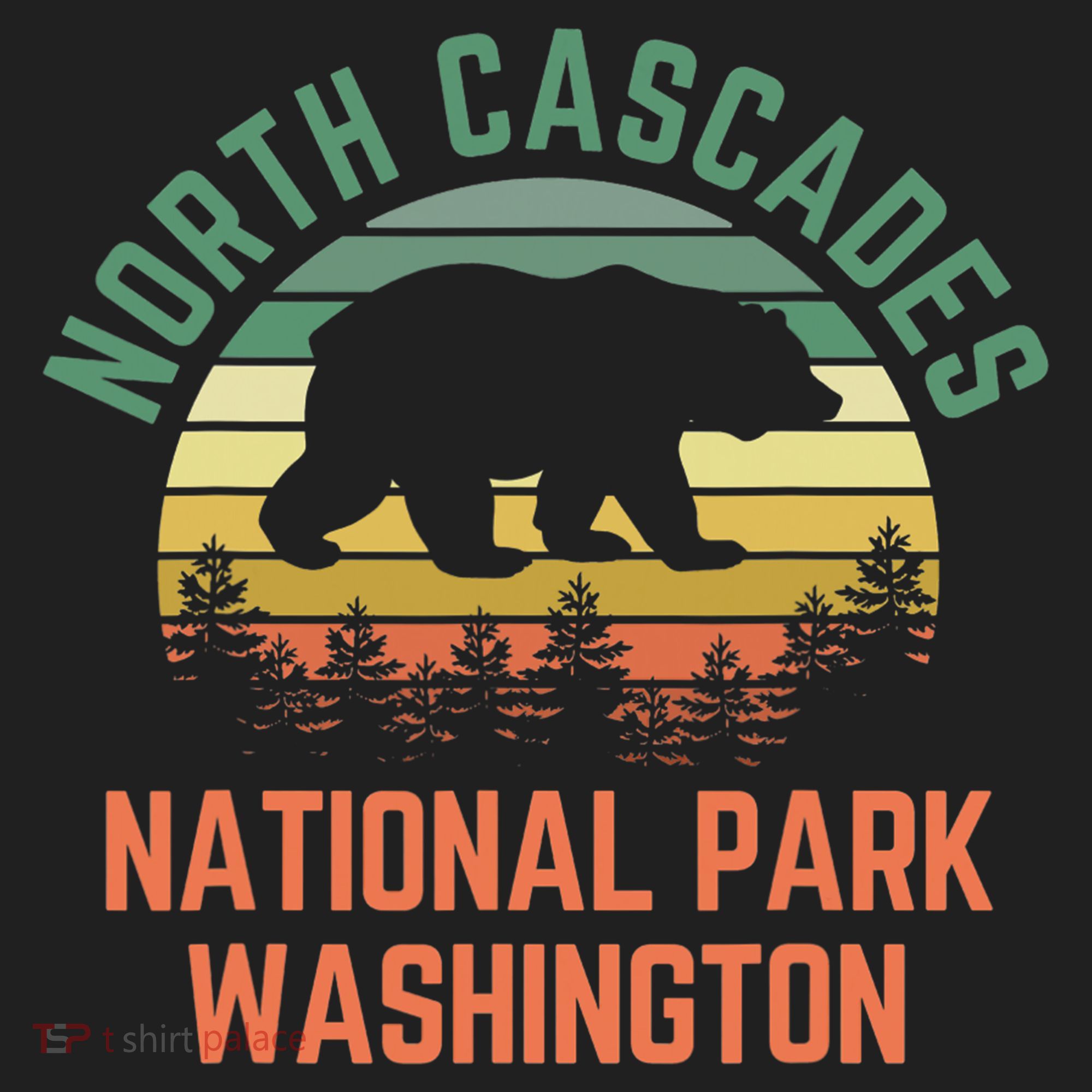 North Cascades National Park Washington Bear Hiking Retro Beanie